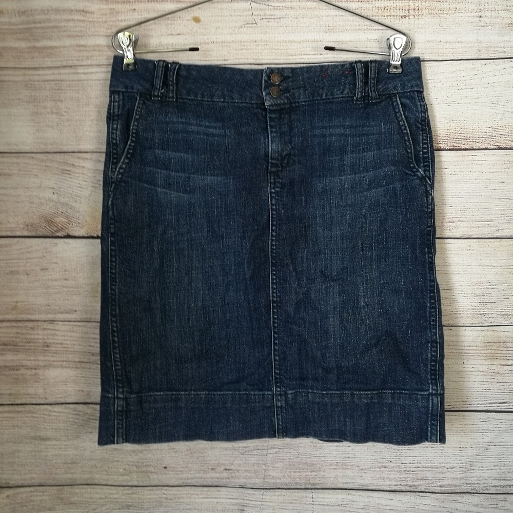 Gap 8 Denim Jean Straight Skirt